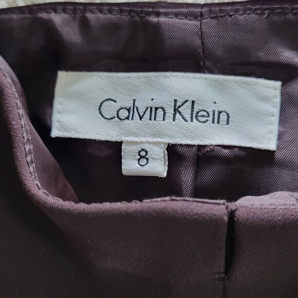 Vintage 90s Pleated Brown Skirt - Picture 4 of 7